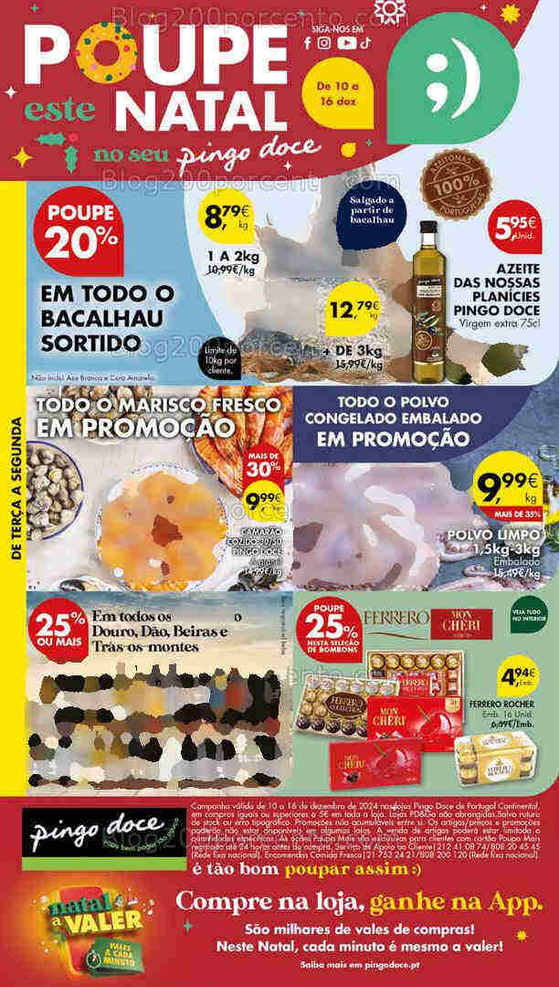 Antevisão Folheto PINGO DOCE Promoções de 10 a 16 dezembro