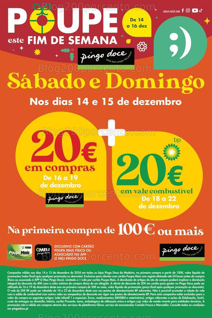 Antevisão Folheto PINGO DOCE Madeira Promoções Fim de Semana - 14 a 16 dezembro