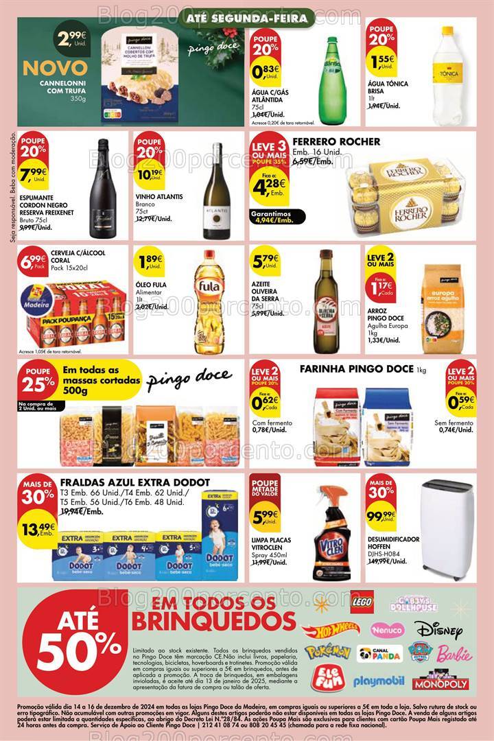 Antevisão Folheto PINGO DOCE Madeira Promoções Fim de Semana - 14 a 16 dezembro