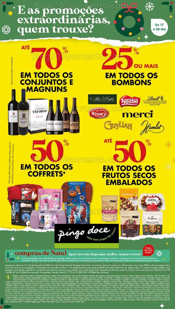 Antevisão Folheto PINGO DOCE Natal Promoções de 17 a 26 dezembro