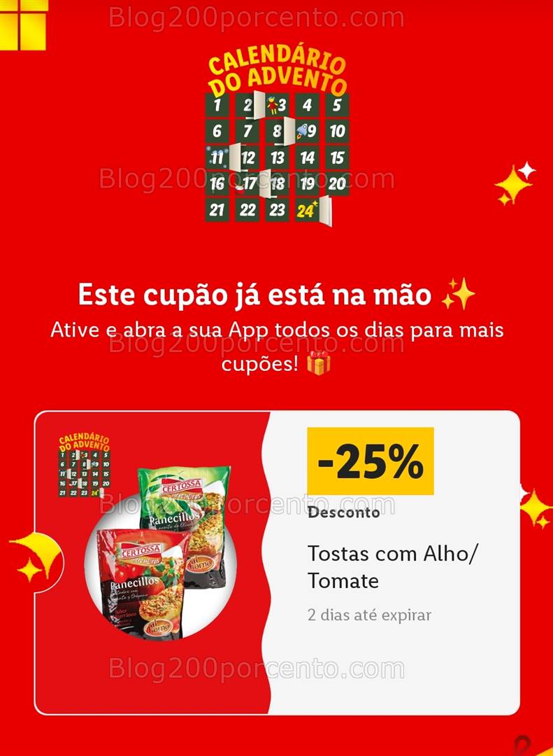 ALERTA - Calendário do Advento LIDL Conheça os descontos - 1 dezembro!