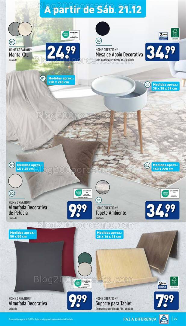 Antevisão Folheto ALDI Bazar Promoções a parir de 21 dezembro