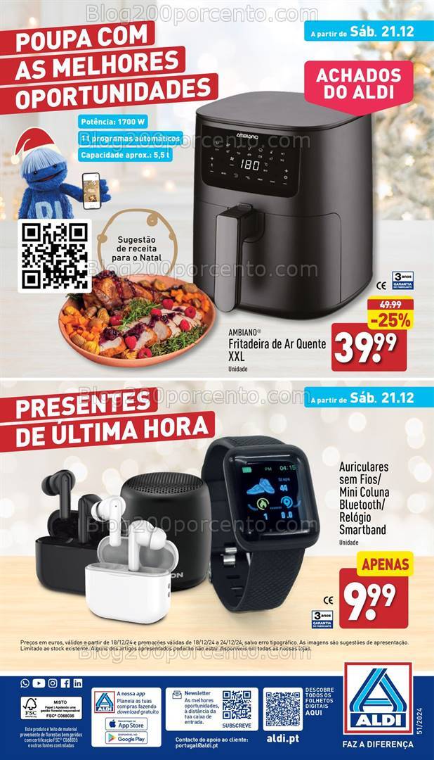 Antevisão Folheto ALDI Bazar Promoções a parir de 21 dezembro