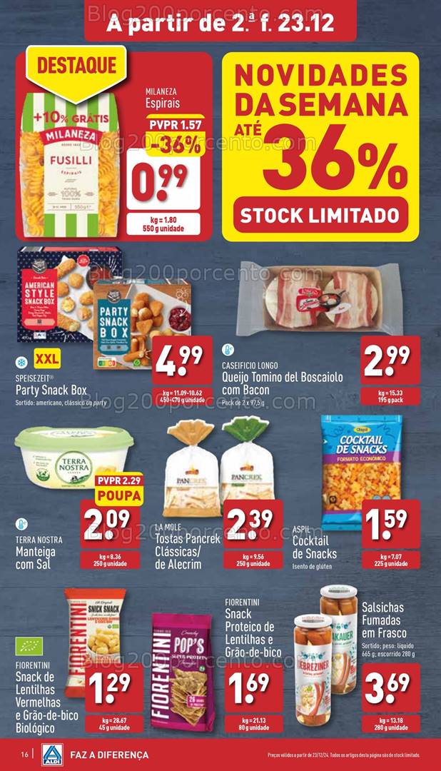 Antevisão Folheto ALDI Promoções de 23 a 29 dezembro