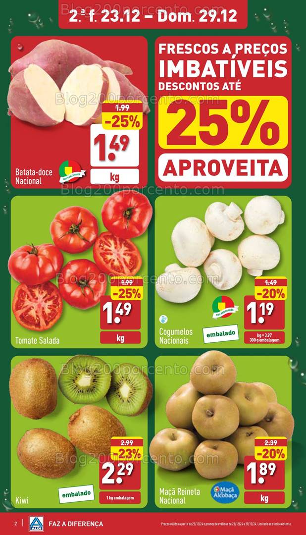 Antevisão Folheto ALDI Promoções de 23 a 29 dezembro