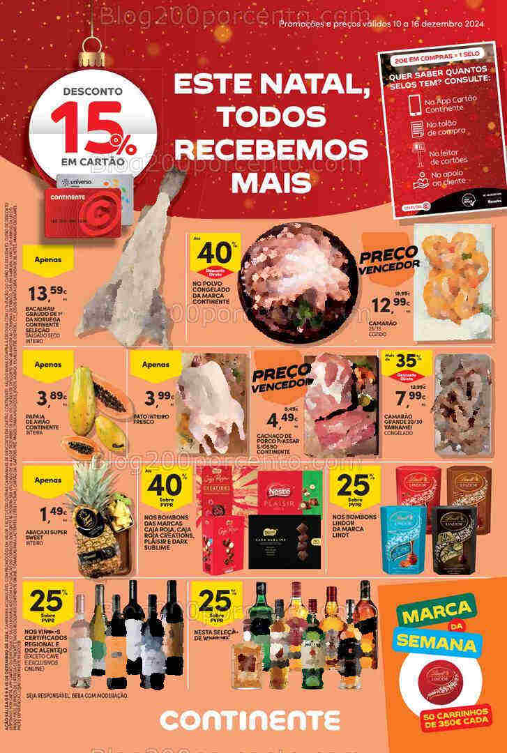 Antevisão Folheto CONTINENTE Promoções a partir de 10 a 16 dezembro