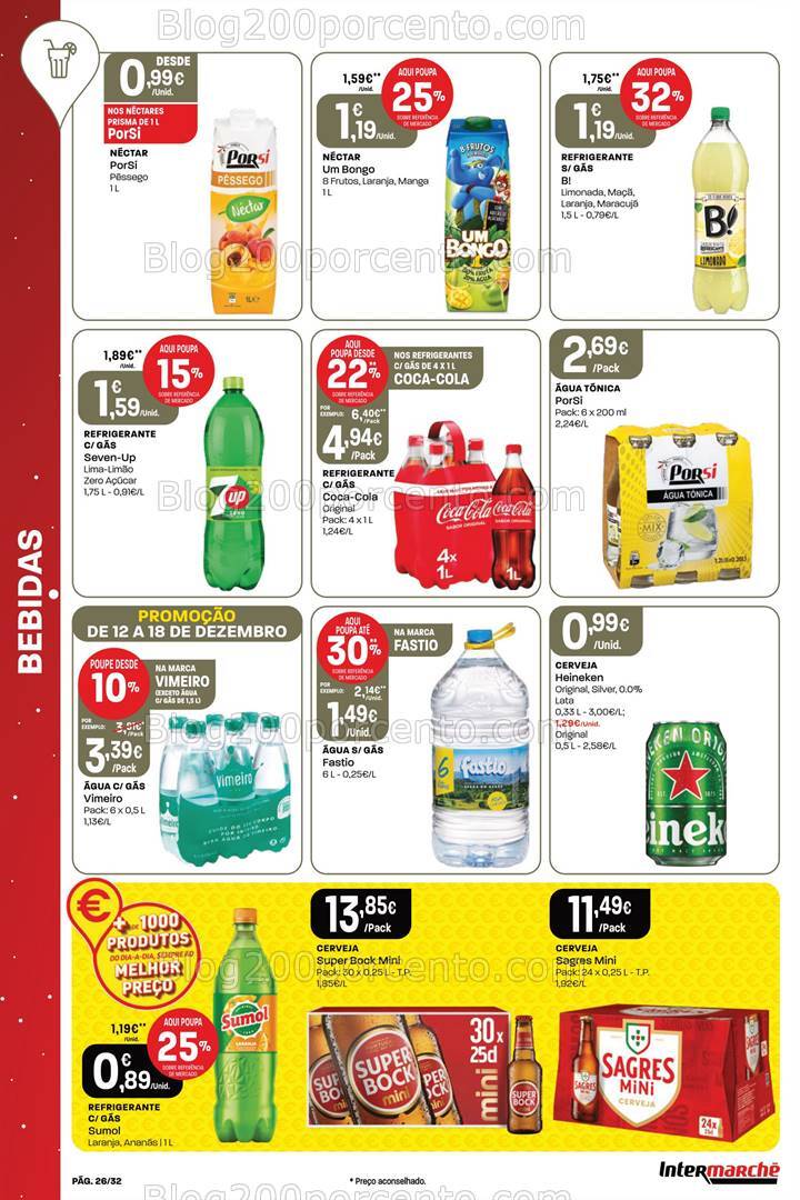 Antevisão Folheto INTERMARCHÉ Super Promoções de 12 a 18 dezembro