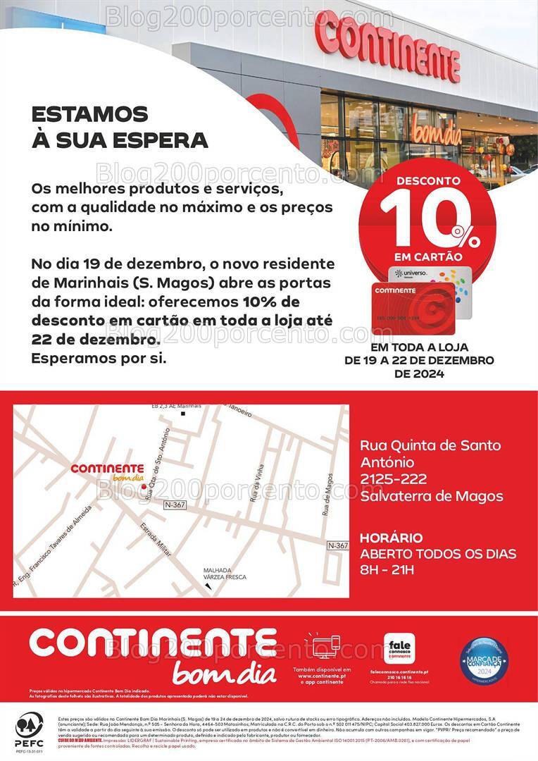 Antevisão Folheto CONTINENTE Aberturas Promoções de 19 a 24 dezembro