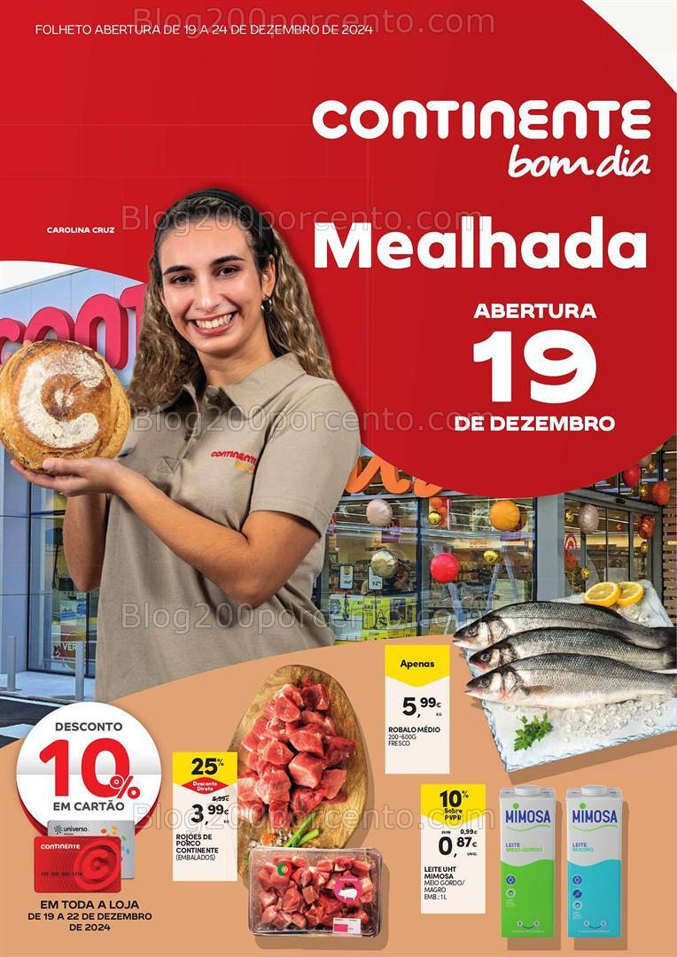 Antevisão Folheto CONTINENTE Aberturas Promoções de 19 a 24 dezembro