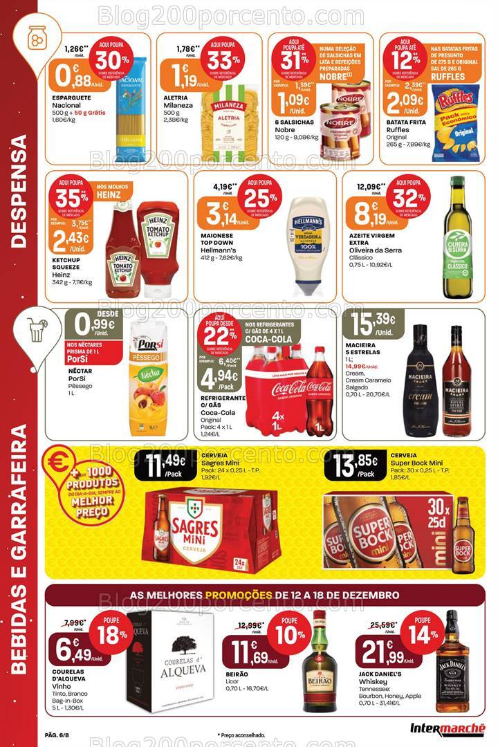 Antevisão Folheto INTERMARCHÉ Mini Promoções de 12 a 18 dezembro