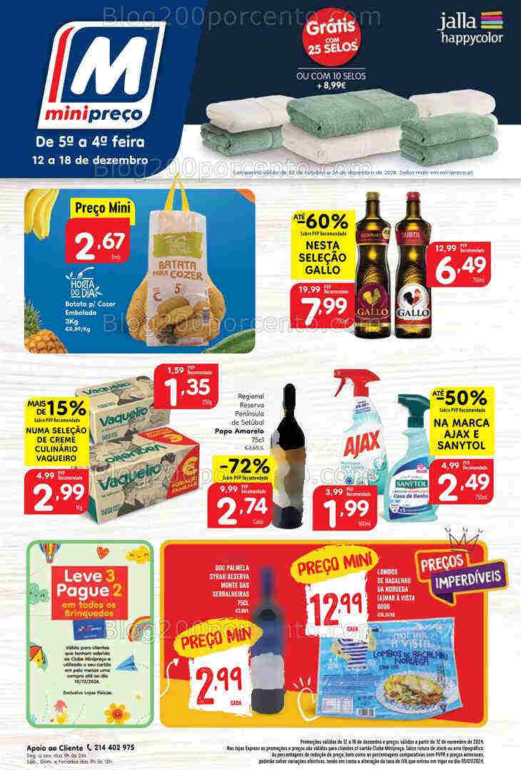 Antevisão Folheto MINIPREÇO Promoções de 12 a 18 dezembro