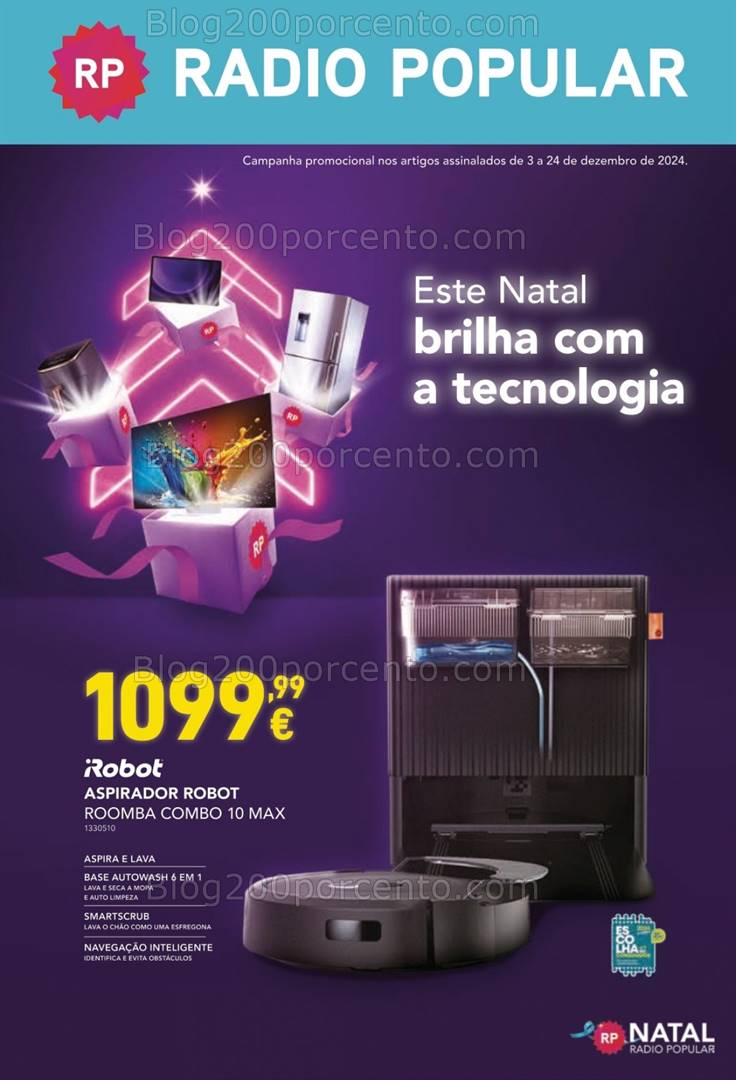 Antevisão Folheto RADIO POPULAR Natal Promoções de 3 a 24 dezembro