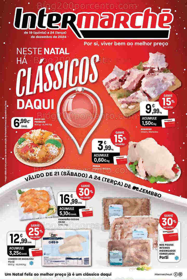 Antevisão Folheto INTERMARCHÉ Super Promoções de 19 a 24 dezembro