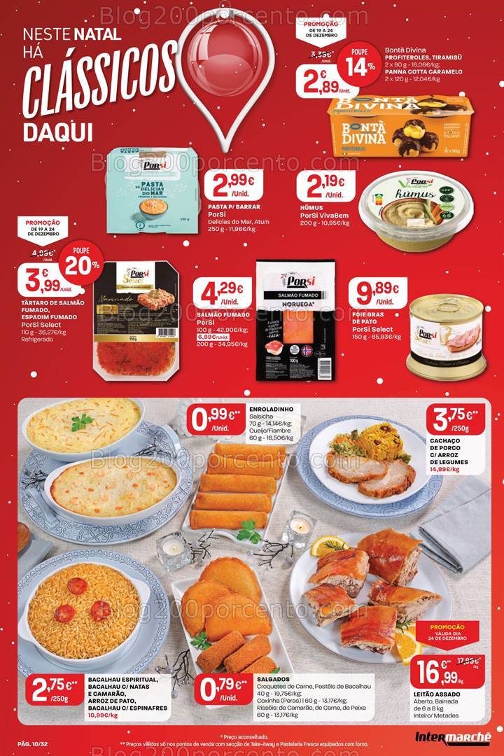 Antevisão Folheto INTERMARCHÉ Super Promoções de 19 a 24 dezembro