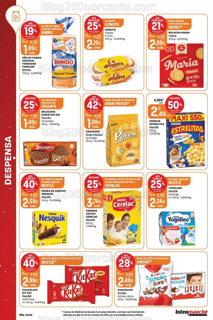 Antevisão Folheto INTERMARCHÉ Super Promoções de 19 a 24 dezembro