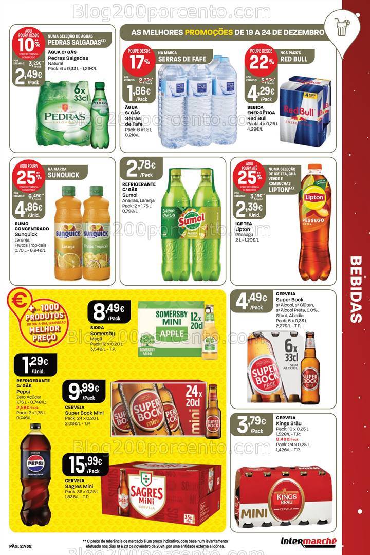 Antevisão Folheto INTERMARCHÉ Super Promoções de 19 a 24 dezembro