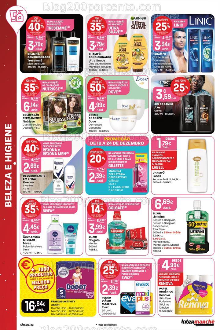 Antevisão Folheto INTERMARCHÉ Super Promoções de 19 a 24 dezembro