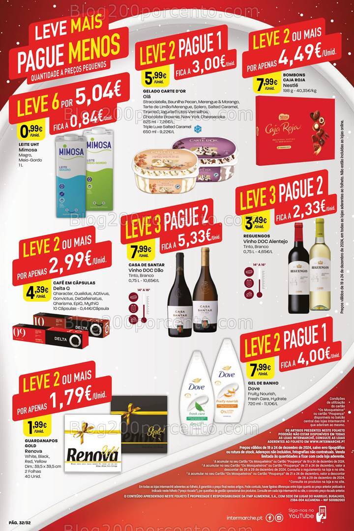 Antevisão Folheto INTERMARCHÉ Super Promoções de 19 a 24 dezembro