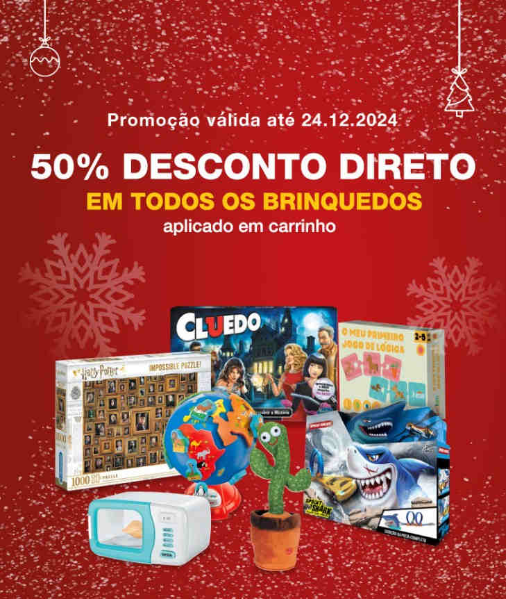 ALERTA - 50% de desconto em todos os brinquedos STAPLES Promoções até 24 dezembro