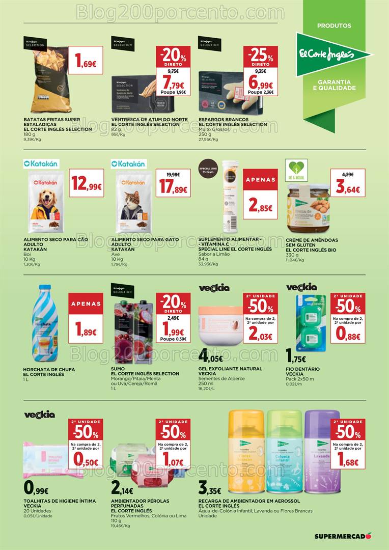 Antevisão Folheto EL CORTE INGLÉS Promoções de 1 a 16 janeiro