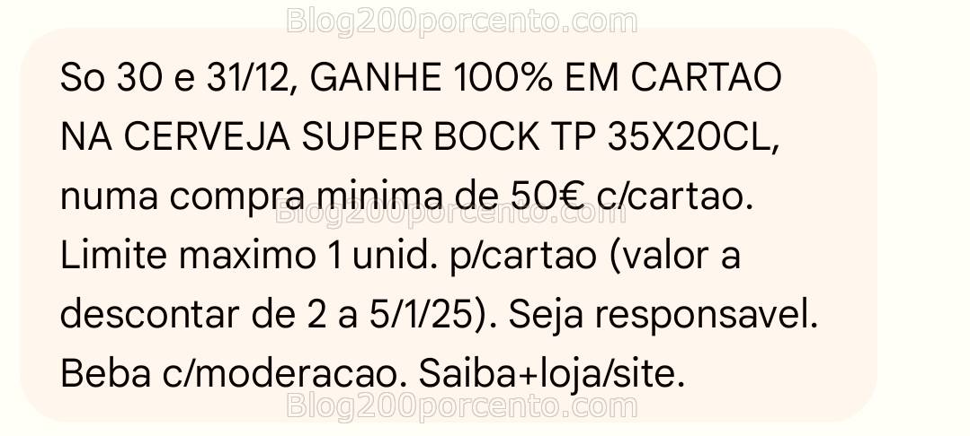 ALERTA - 100% de desconto INTERMARCHÉ Apenas 30 e 31 dezembro!