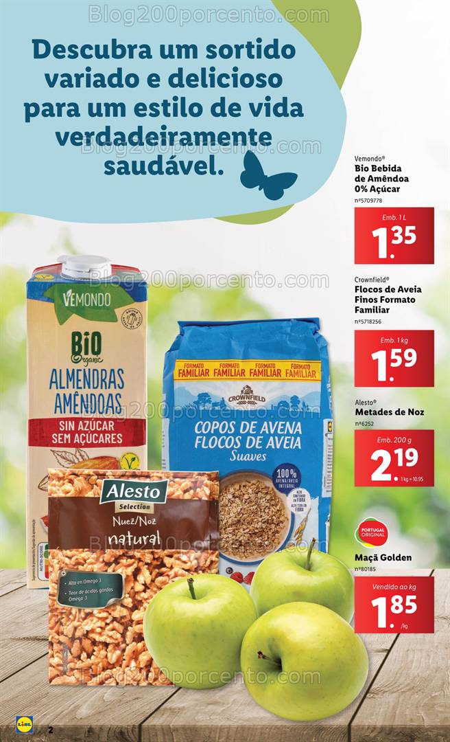 Antevisão Folheto LIDL Especial Vida Saudável Promoções a partir de 2 janeiro