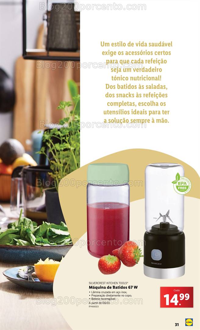 Antevisão Folheto LIDL Especial Vida Saudável Promoções a partir de 2 janeiro