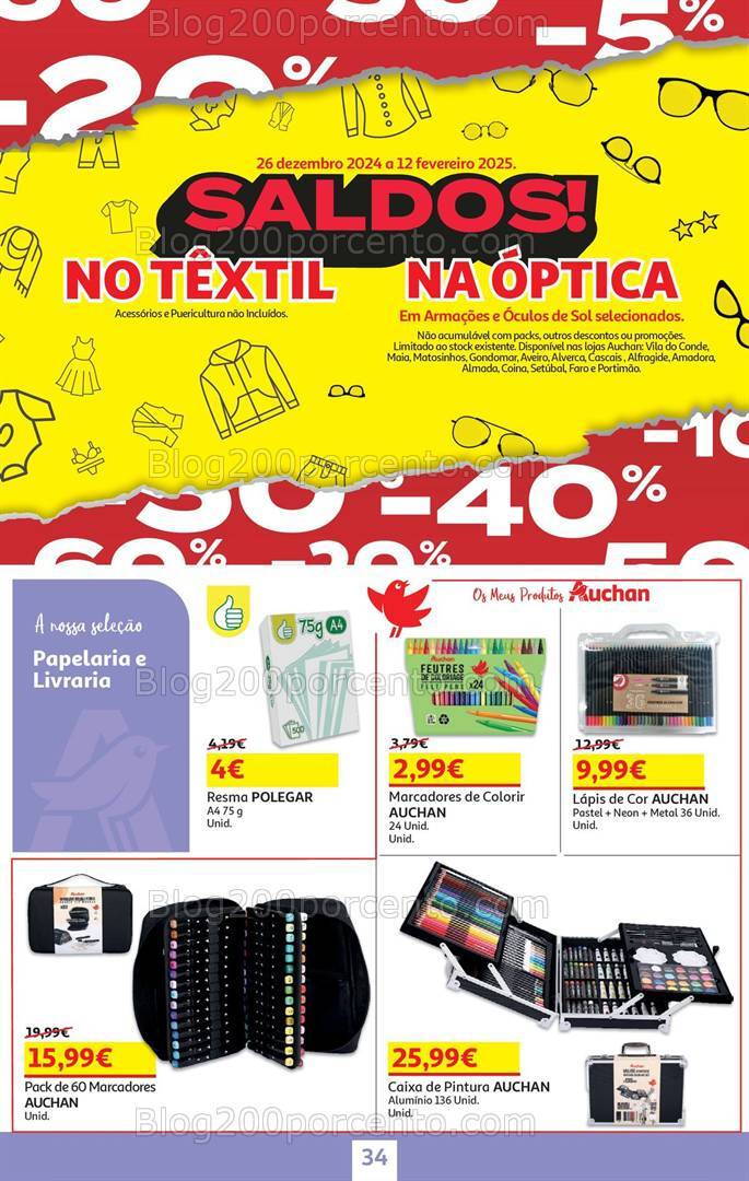 Antevisão Folheto AUCHAN Promoções 26 dezembro a 14 janeiro