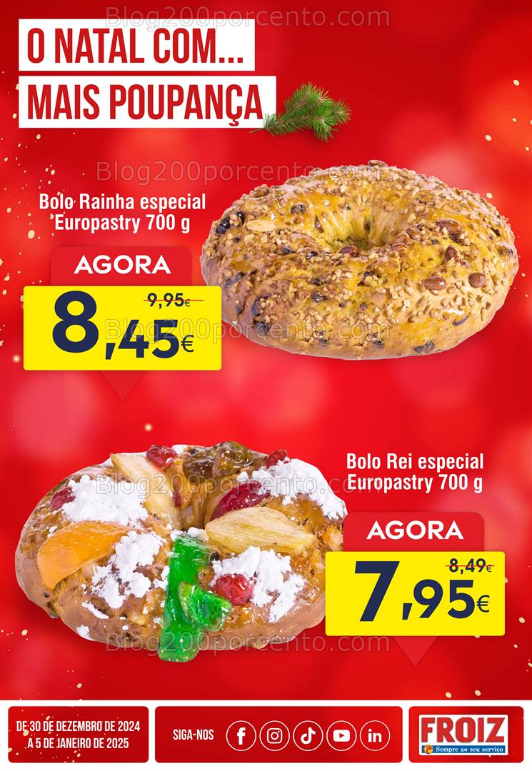 Antevisão Folheto FROIZ Promoções de 30 dezembro a 5 janeiro