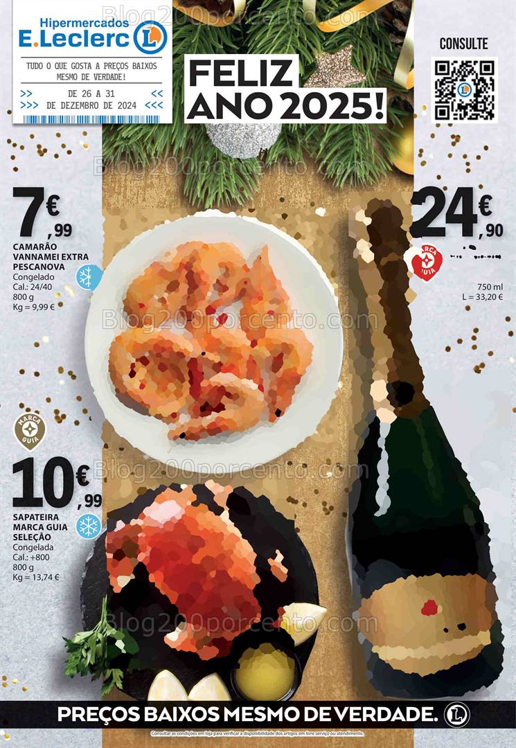 Antevisão Folheto E-LECLERC Especial Ano Novo Promoções de 26 a 31 dezembro