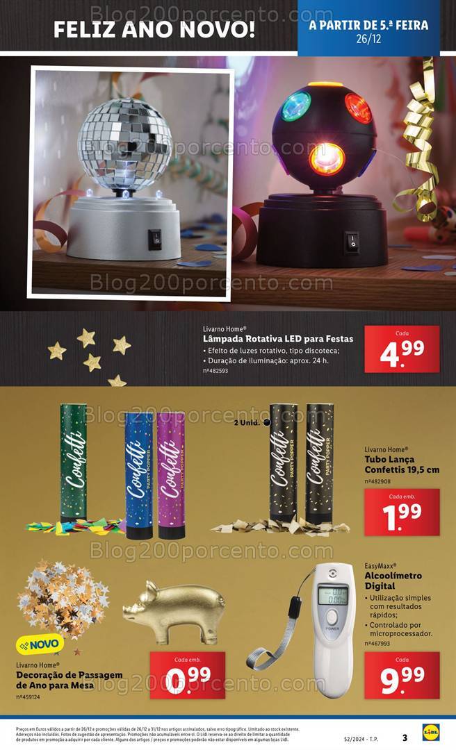 Antevisão Folheto LIDL Bazar Promoções de 26 dezembro a 5 janeiro