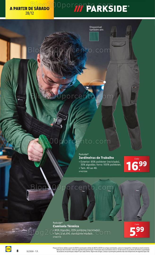 Antevisão Folheto LIDL Parkside Promoções a partir de 28 dezembro