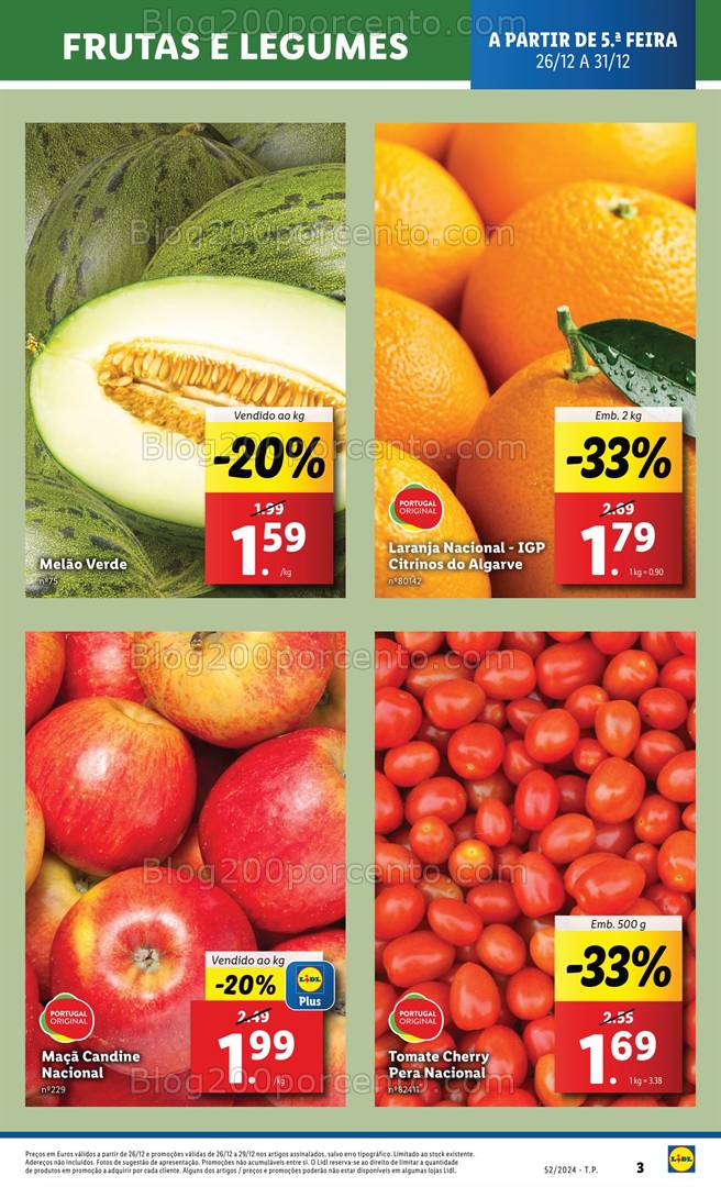 Antevisão Folheto LIDL Promoções de 26 a 31 dezembro