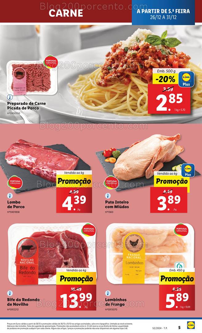 Antevisão Folheto LIDL Promoções de 26 a 31 dezembro