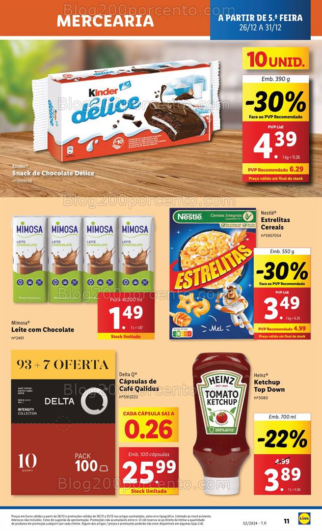 Antevisão Folheto LIDL Promoções de 26 a 31 dezembro