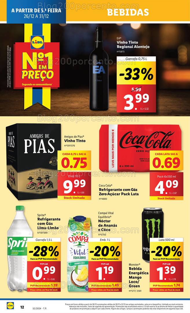 Antevisão Folheto LIDL Promoções de 26 a 31 dezembro