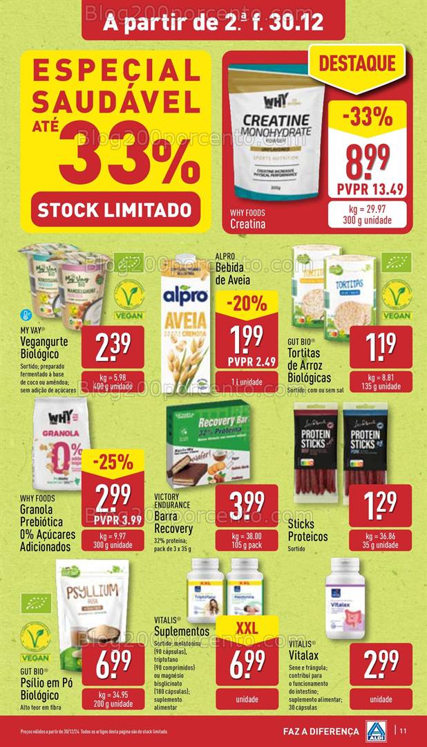 Antevisão Folheto ALDI Promoções de 30 dezembro a 7 janeiro