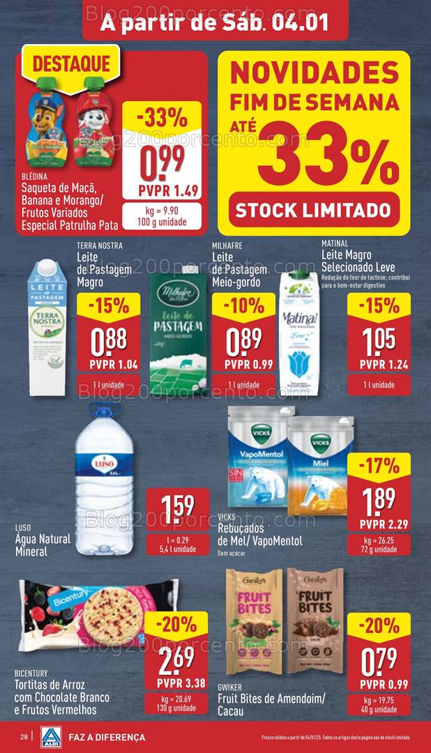 Antevisão Folheto ALDI Promoções de 30 dezembro a 7 janeiro