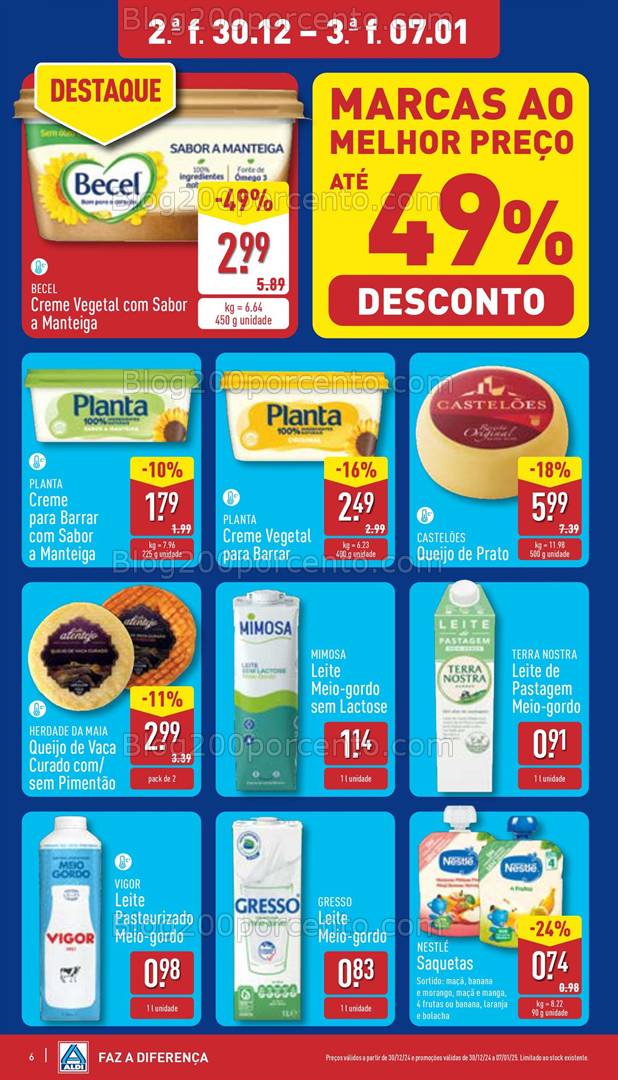 Antevisão Folheto ALDI Promoções de 30 dezembro a 7 janeiro