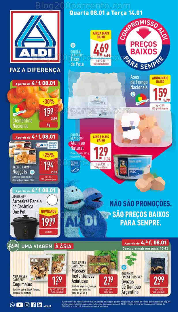 Antevisão Folheto ALDI Promoções de 8 a 14 janeiro