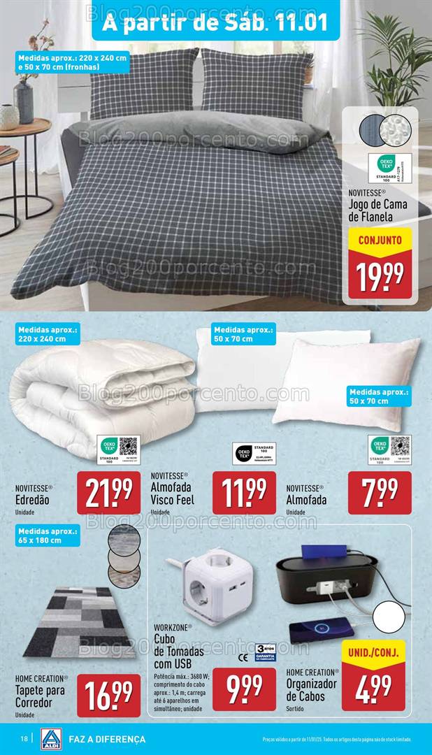 Antevisão Folheto ALDI Bazar Promoções a partir de 11 janeiro