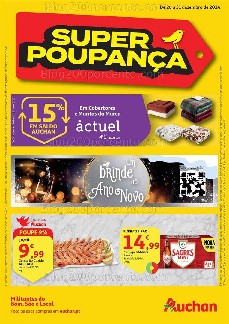 Antevisão Folheto AUCHAN Promoções 26 a 31 dezembro