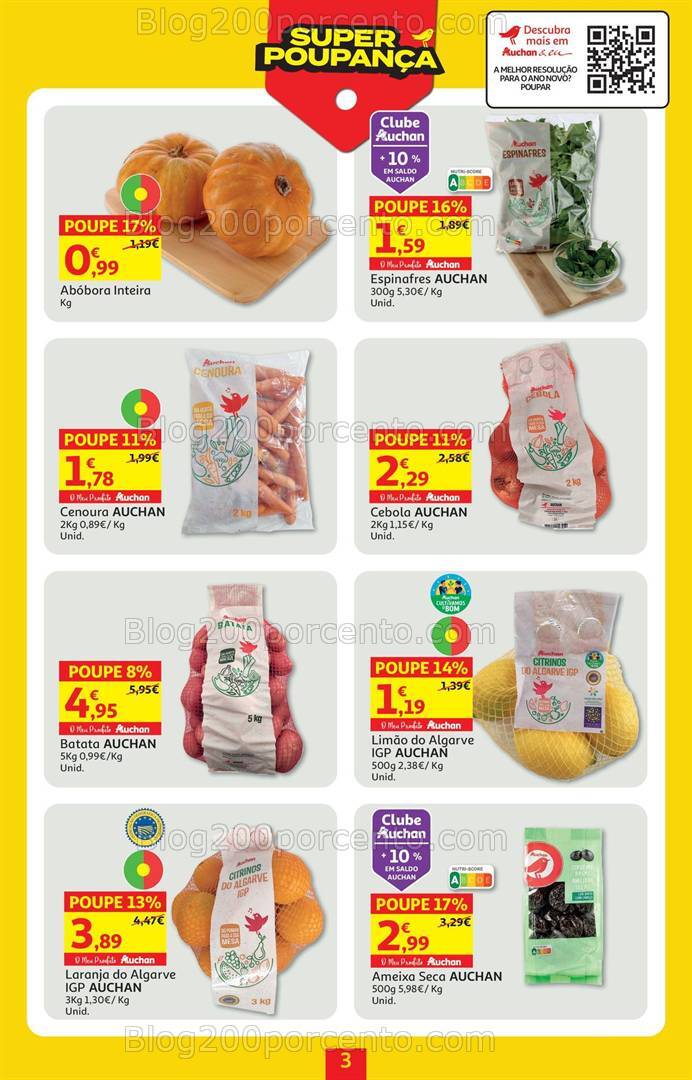 Antevisão Folheto AUCHAN Promoções 26 dezembro a 14 janeiro