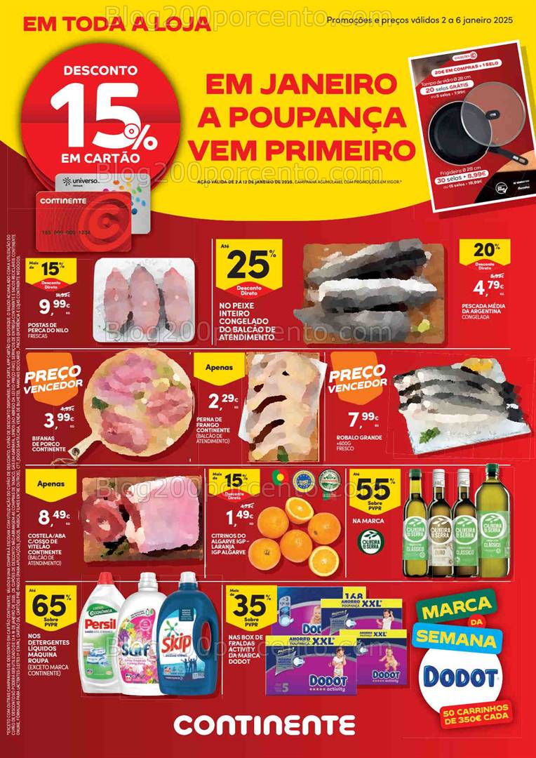 Antevisão Folheto CONTINENTE Promoções de 2 a 6 janeiro