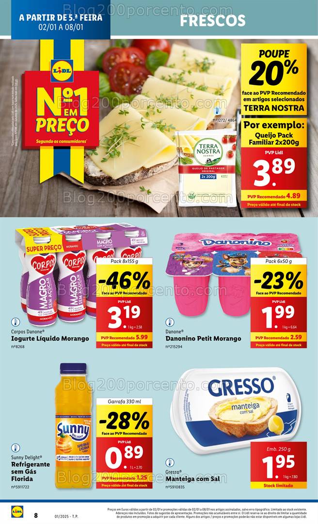 Antevisão Folheto LIDL Promoções de 2 a 8 janeiro