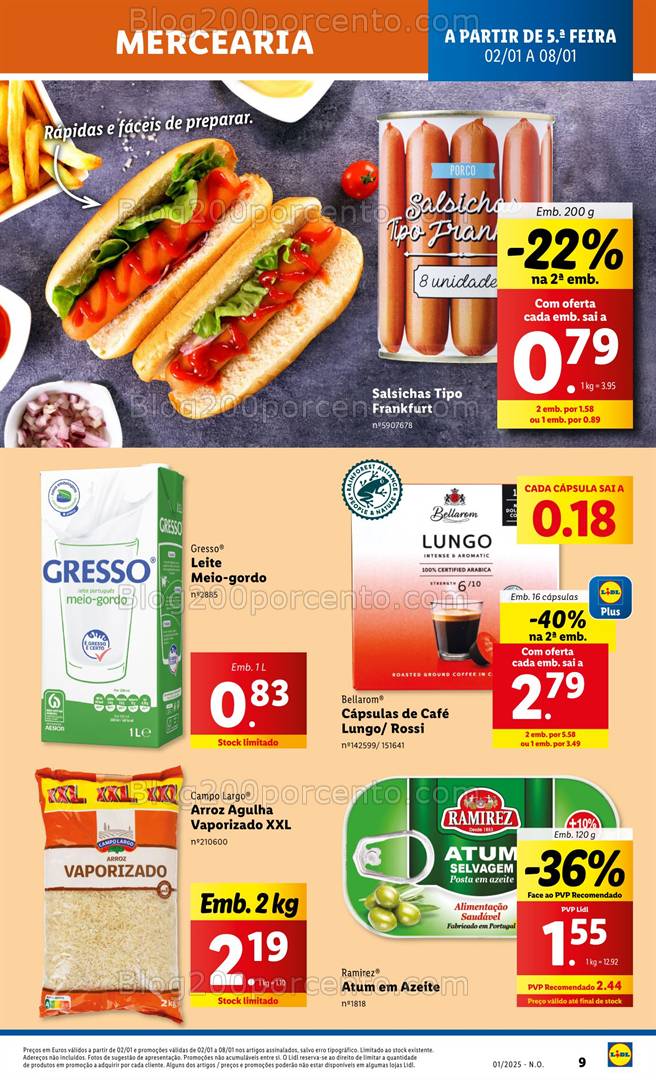 Antevisão Folheto LIDL Promoções de 2 a 8 janeiro