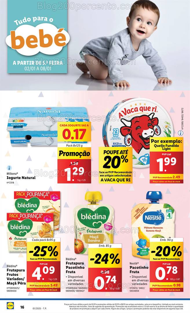 Antevisão Folheto LIDL Especial Bebé Promoções de 2 a 8 janeiro