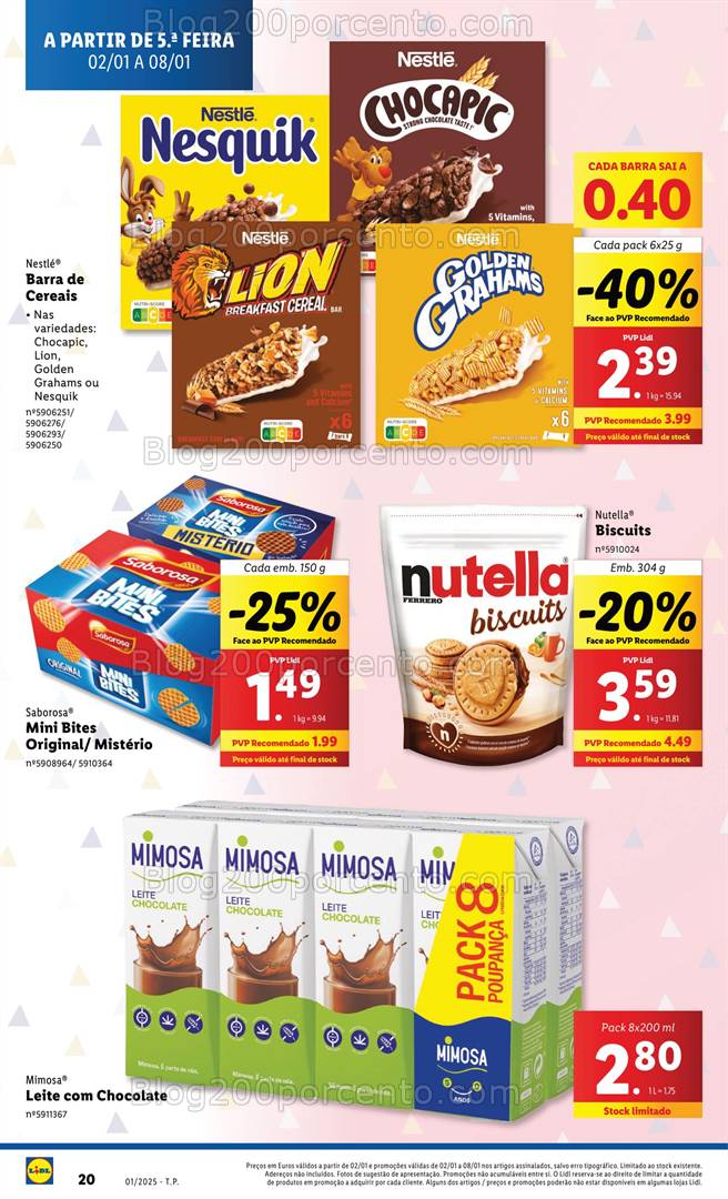 Antevisão Folheto LIDL Especial Bebé Promoções de 2 a 8 janeiro