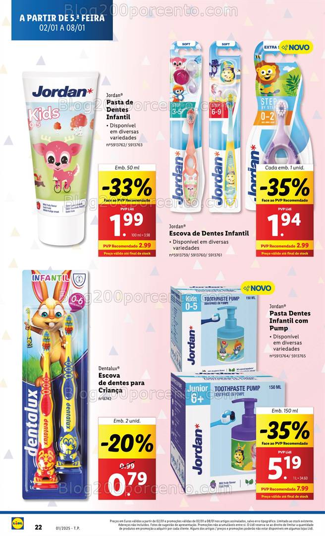 Antevisão Folheto LIDL Especial Bebé Promoções de 2 a 8 janeiro