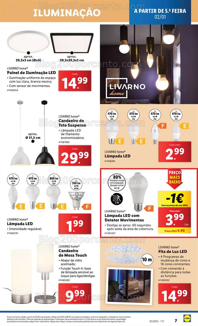 Antevisão Folheto LIDL Bazar Promoções a partir de 2 janeiro